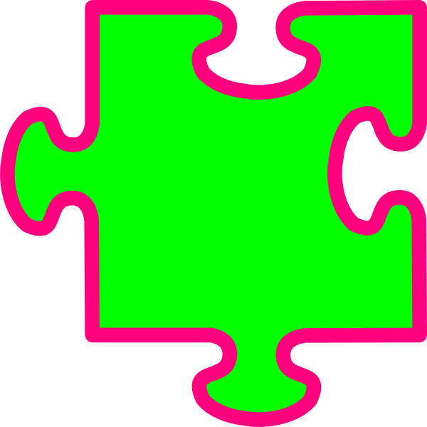 Puzzle Pieces Clip Art - Puzzle Piece Blue - Png Download (600x600), Png Download