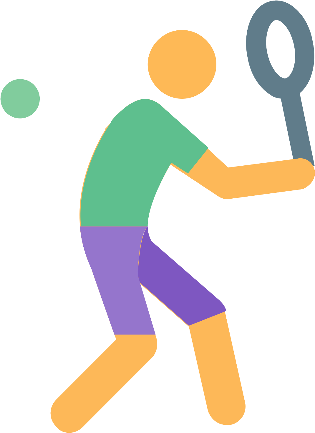Tennis Player Icon - Tennis Player Icon Png Clipart (1070x1469), Png Download