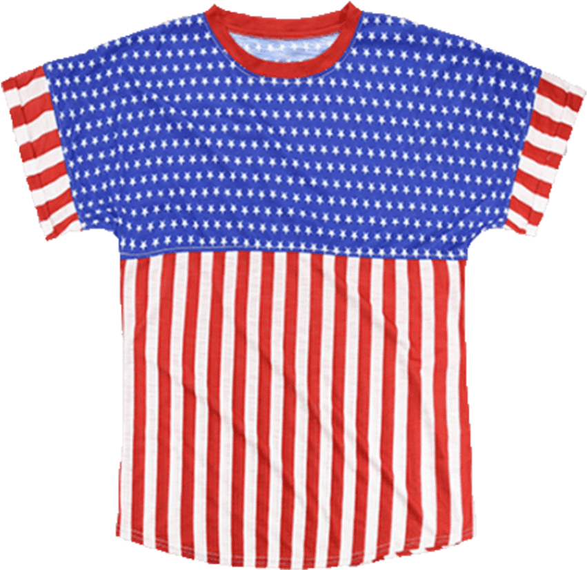 Boxercraft Usa Short Sleeve Pom Pom Pullover Clipart (851x826), Png Download