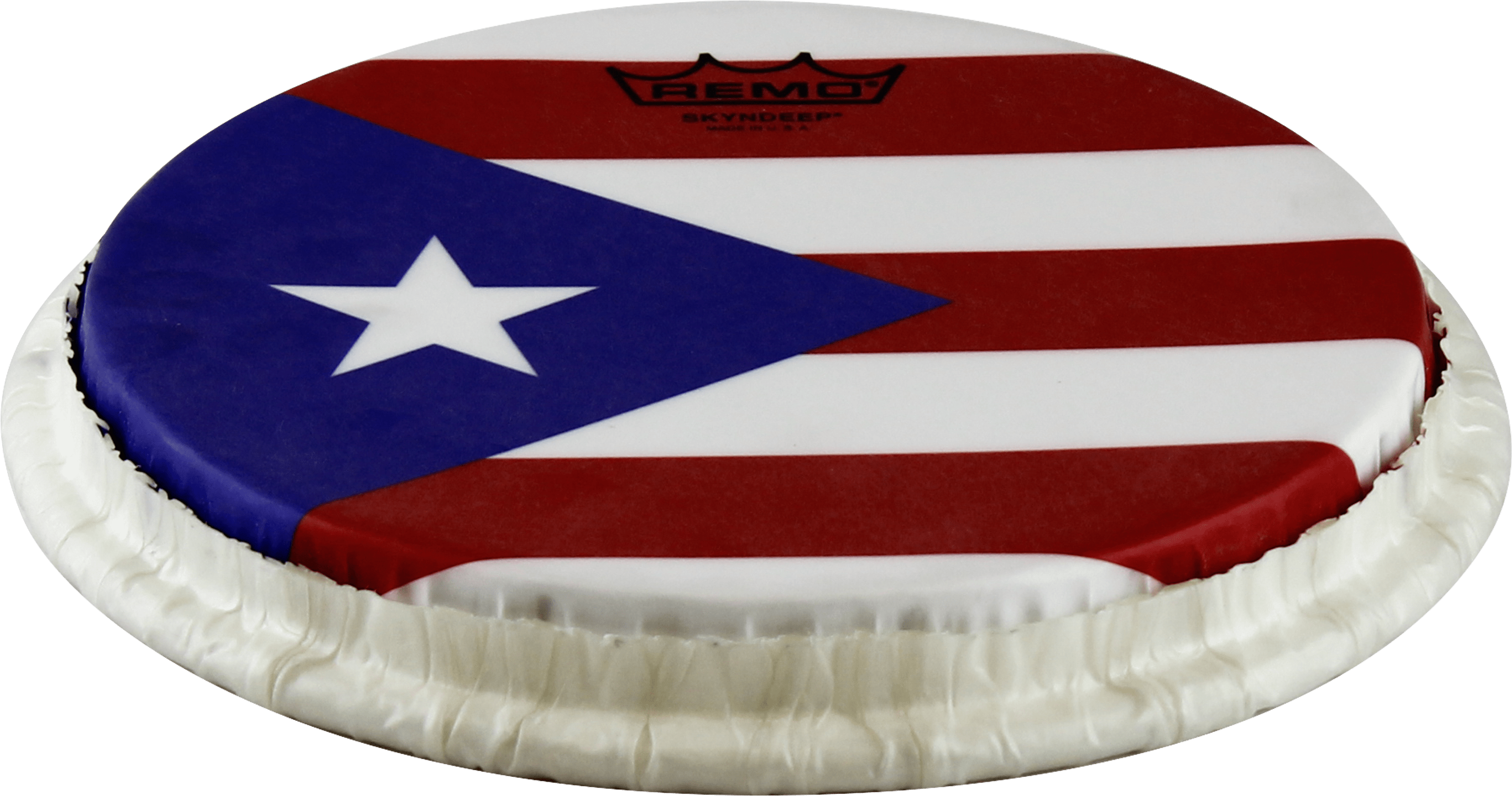 Remo Tucked Skyndeep Bongo Drumhead-puerto Rican Flag - Flag Of The United States Clipart (3300x3300), Png Download