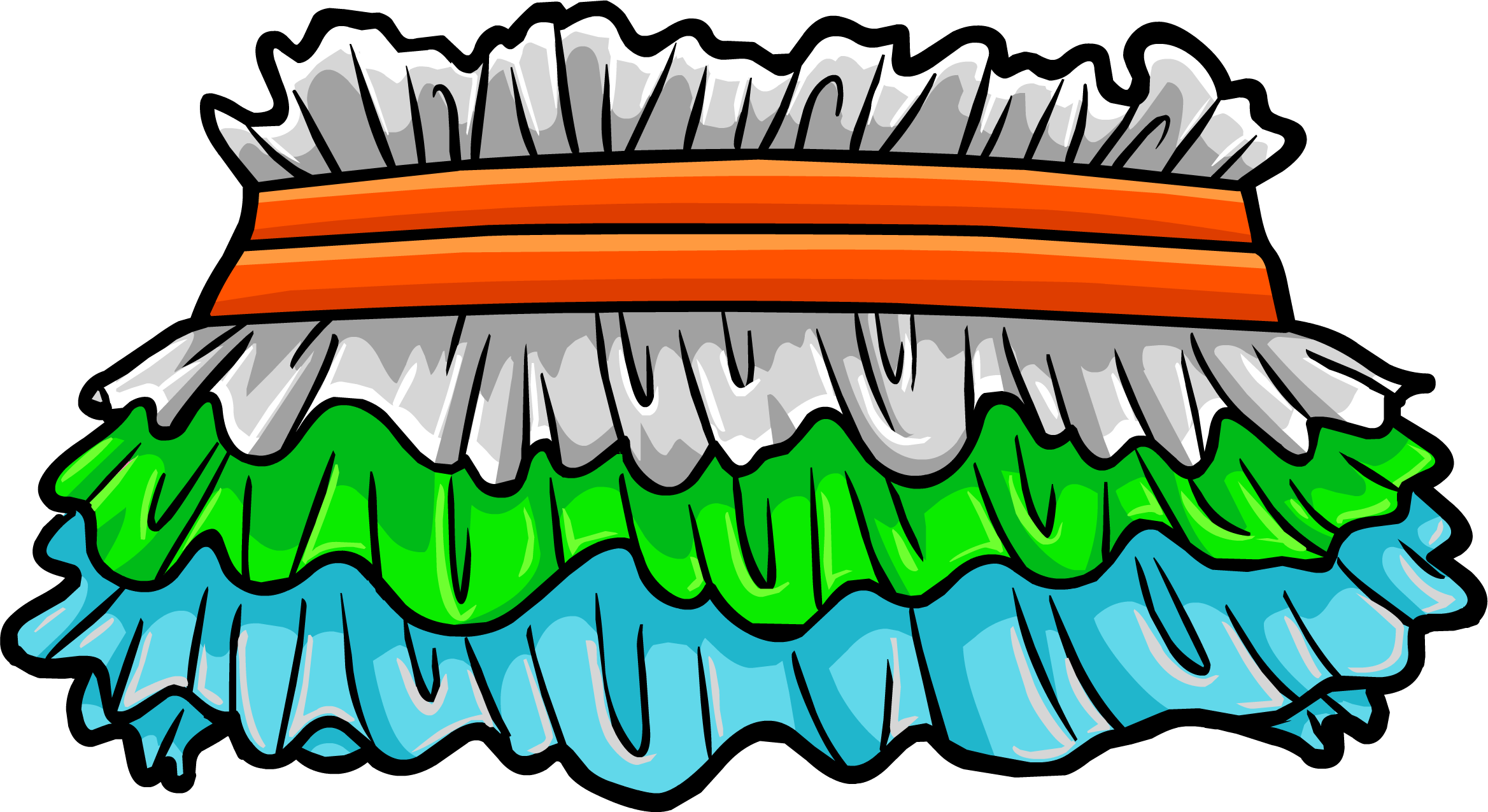 Snow Cone Png - Ruffle Clipart Transparent Png (2337x1275), Png Download