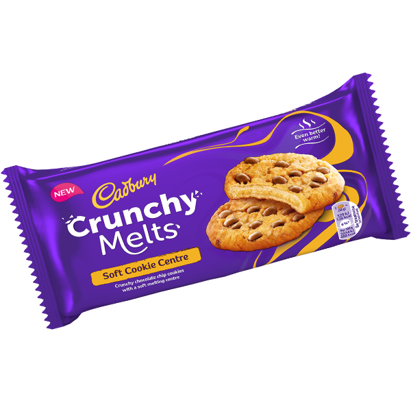 Irresistible Chocolate Chip Cookies With Marvellously - Cadbury Crunchy Melt Cookies Clipart (1022x600), Png Download
