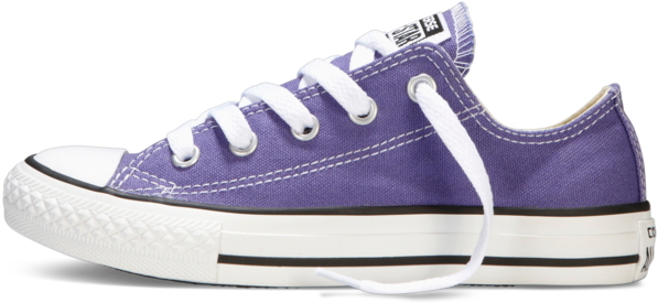 Converse Youth Ox Low Hollyhock Purple - Converse Clipart (600x600), Png Download