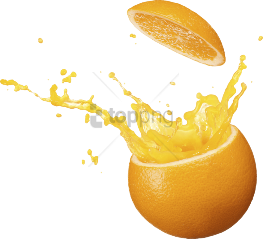 Free Png Orange Juice Splash Png Png Image With Transparent - Orange Juice Splash Psd Clipart (850x772), Png Download
