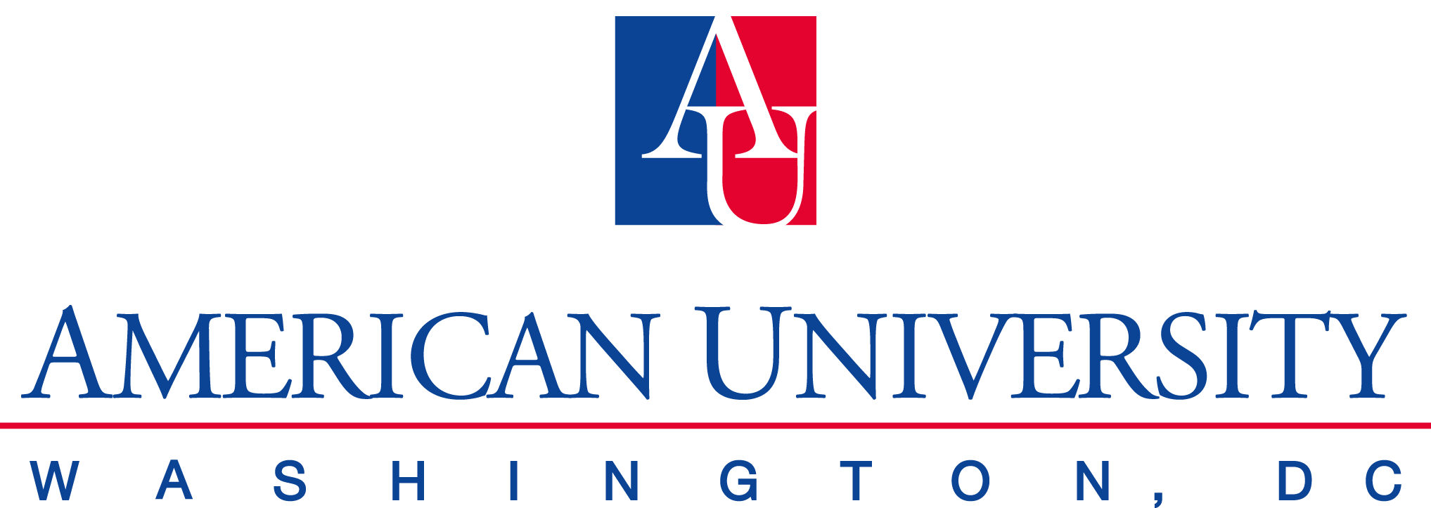 Au Logo [american University Logo Washington, Dc] Png - American University Washington Logo Clipart (2035x723), Png Download