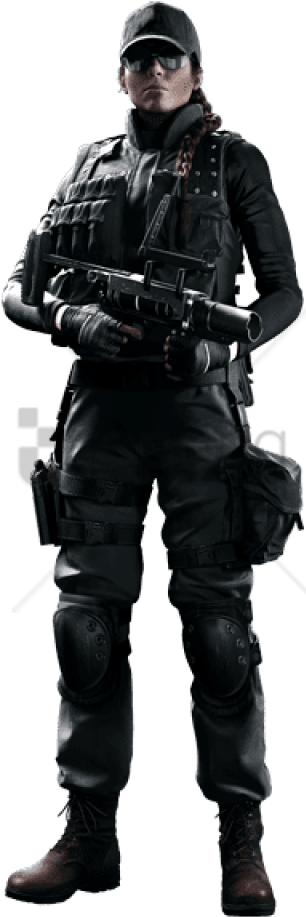 Free Png Download Swat Woman Officer Png Images Background - Ash Png Rainbow Six Siege Clipart (480x992), Png Download