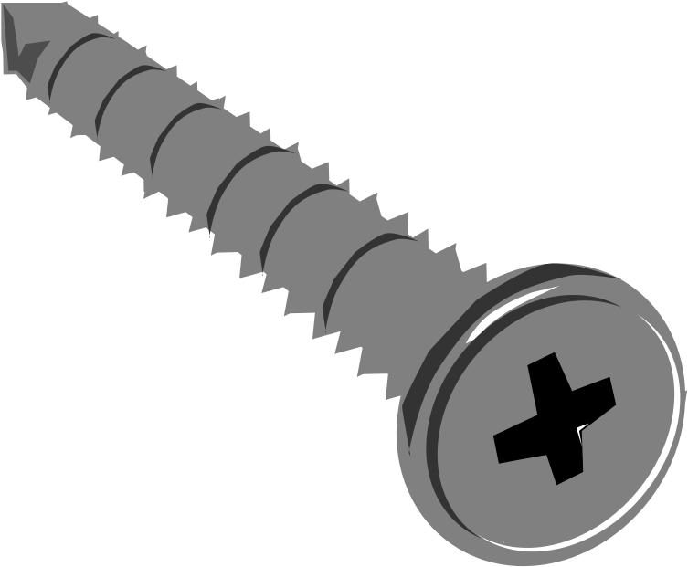 Screw Png - Clip Art Nuts Bolts And Screws Transparent Png (800x664), Png Download