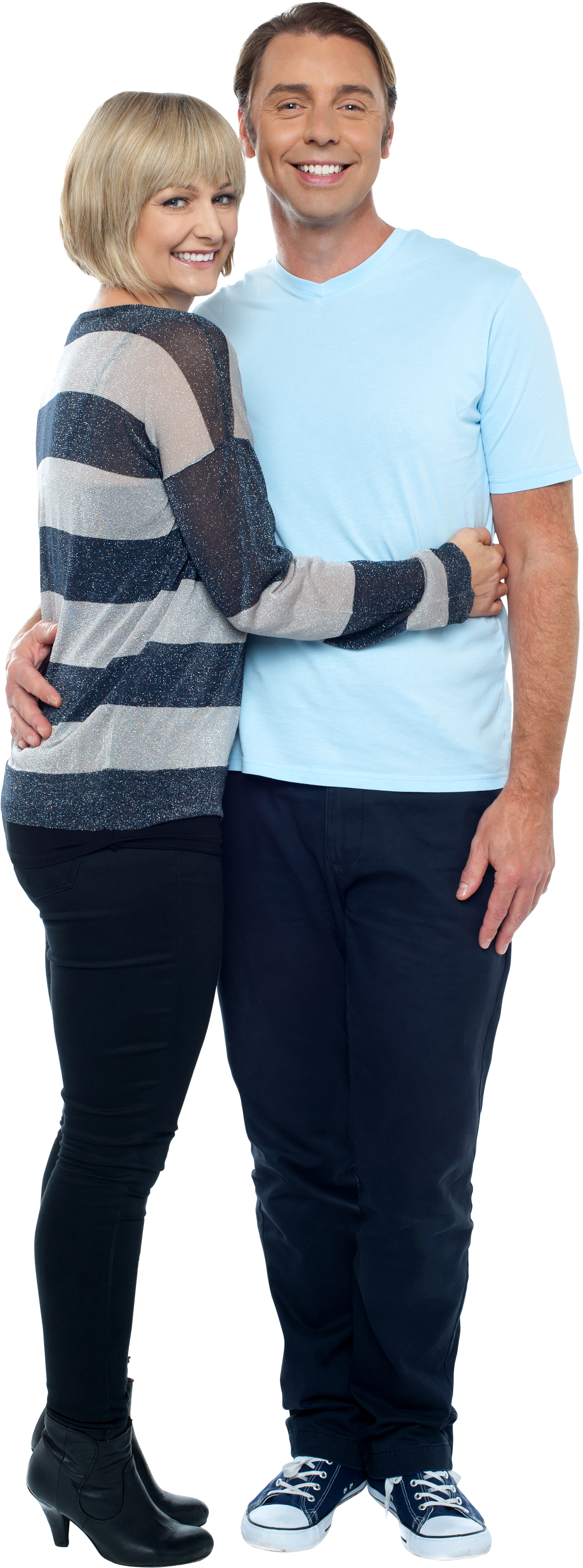 Husband Wife Royalty-free Png Image - Standing Clipart (3200x4809), Png Download