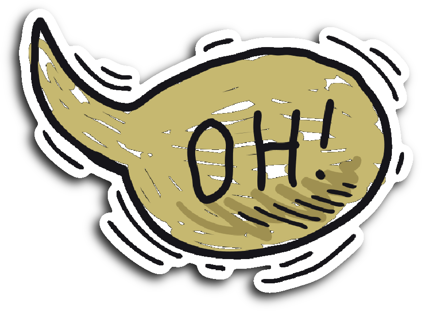 Hand Drawn Comic Book Speech Balloon Stickers Clipart (869x641), Png Download