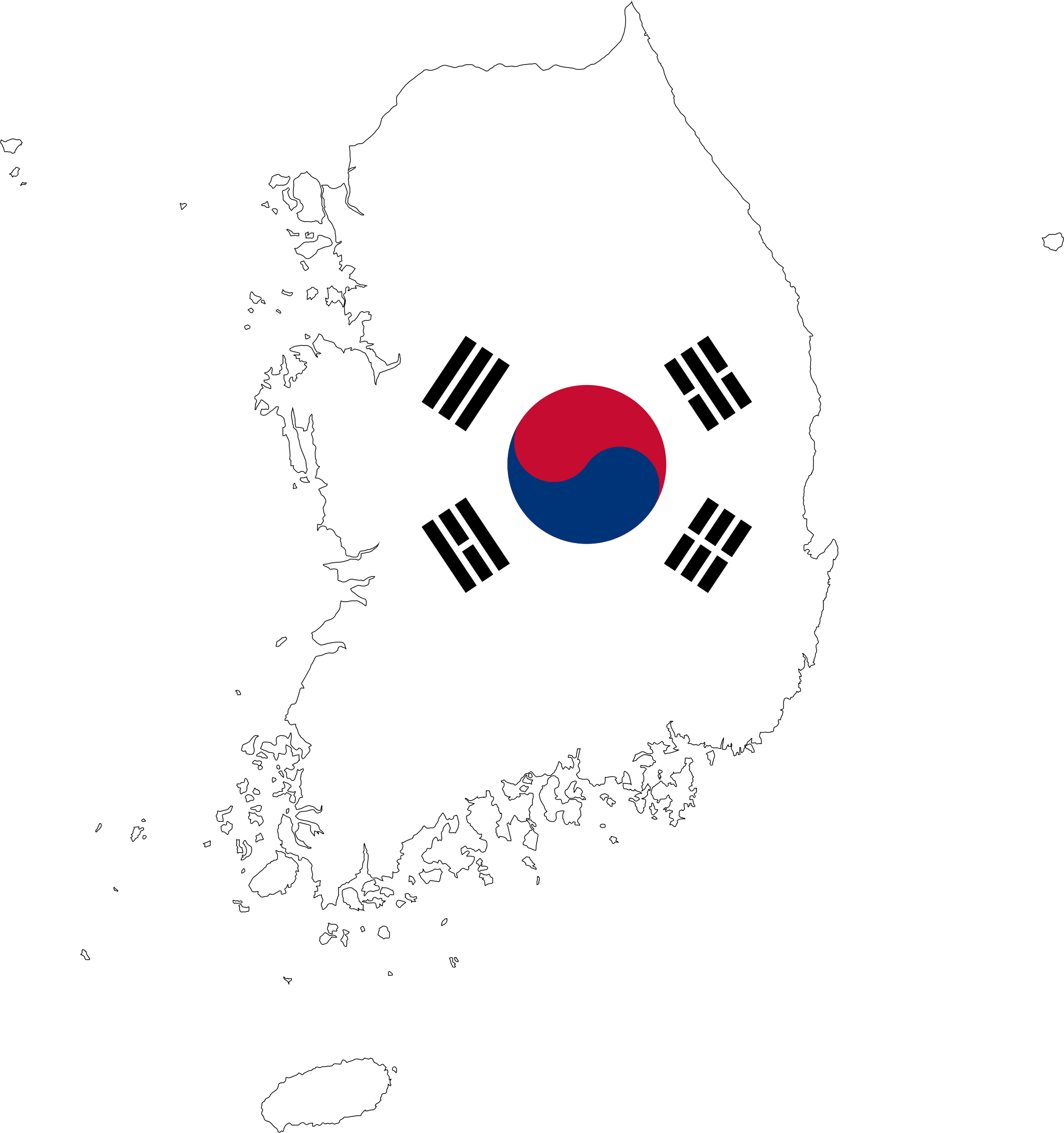 Flag Of South Korea Flag Of North Korea National Flag - South Korea Flag Clipart (705x750), Png Download