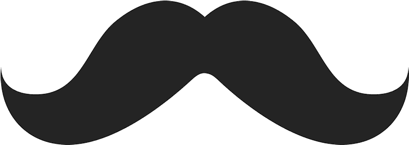 The Moustache Rubber Stamp Clipart (800x800), Png Download