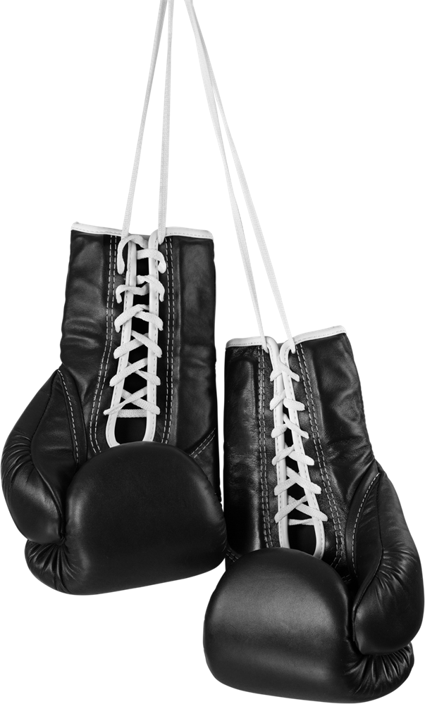 Black Boxing Gloves Hanging Clipart (603x1000), Png Download