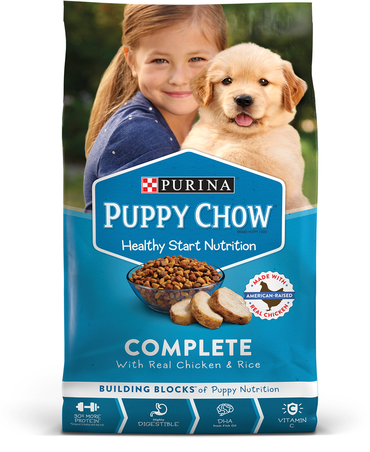 Best Dog Food For Puppies - Purina Puppy Chow Tender And Crunchy Clipart (1440x1800), Png Download