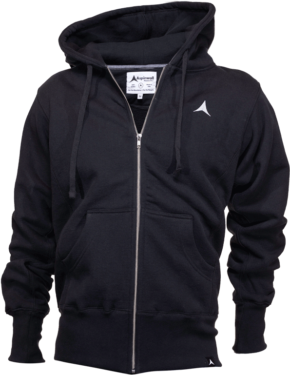 Aspinwall Hyalite Full Zip Hoodie Black Clipart (672x800), Png Download