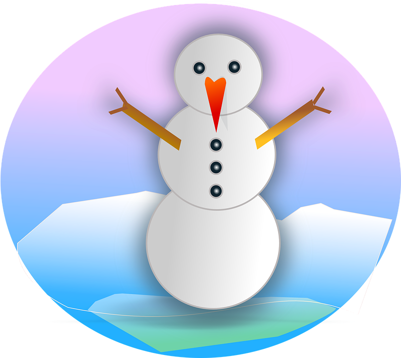Snowman Winter Christmas Clipart (795x720), Png Download