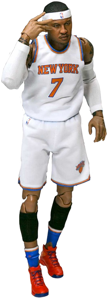 Nba Basketball - Carmelo Anthony Render Clipart (376x1041), Png Download