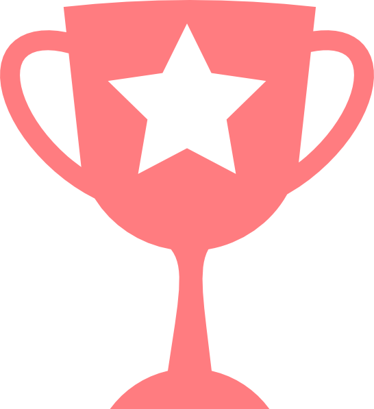 Champion Icon Png - Blue Trophy Clipart Transparent Png (546x597), Png Download