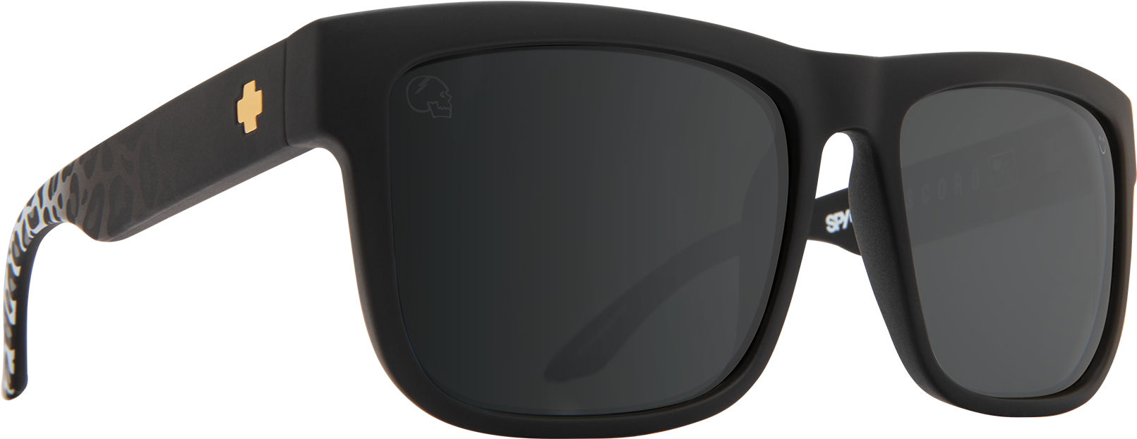 Matte Black Leopard Fade/happy Gray Green W/ Silver - Spy 673119150713 Clipart (2000x1200), Png Download