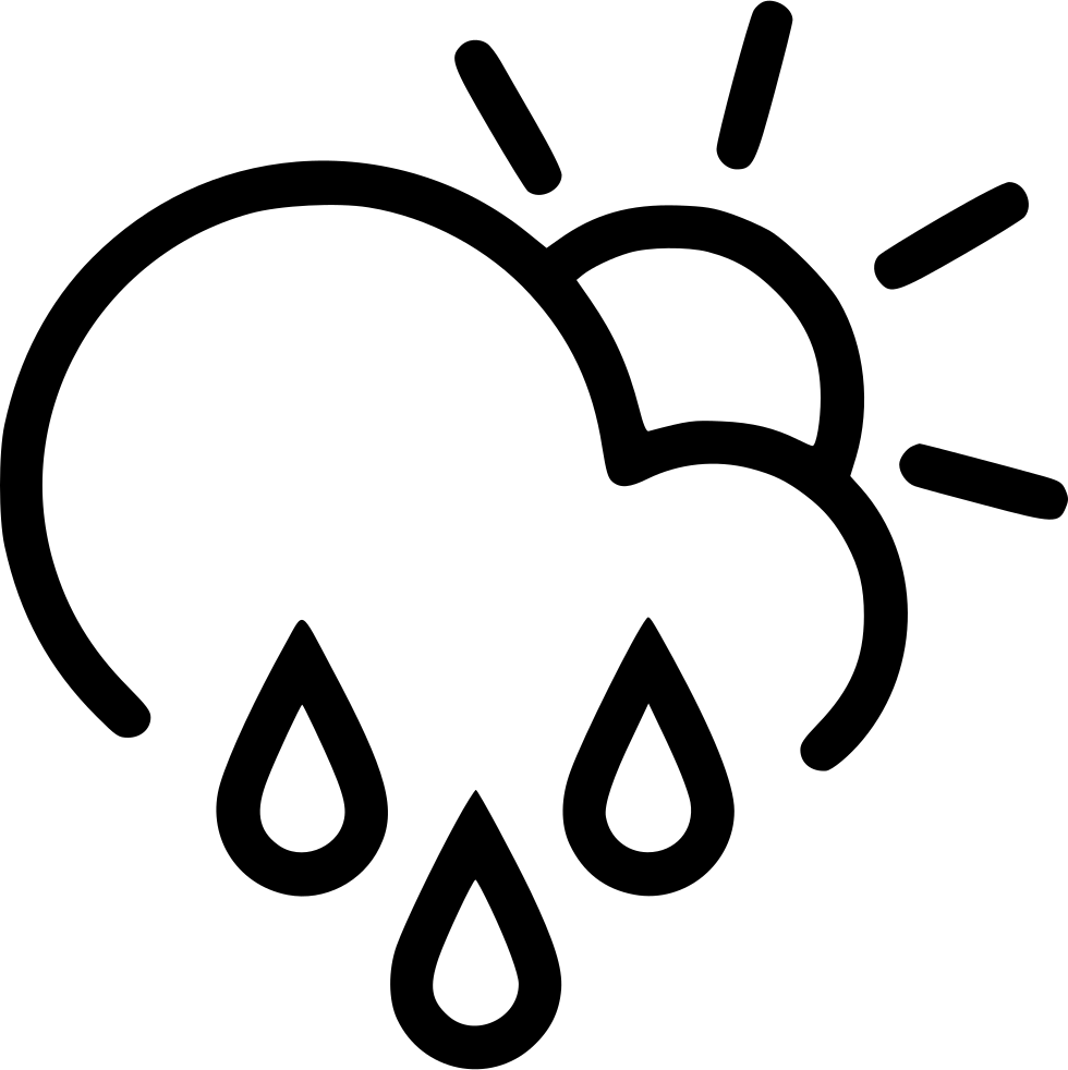Day Sprinkle Cloud Rain Sun Comments - Cloud Sun Wind Clipart (980x982), Png Download
