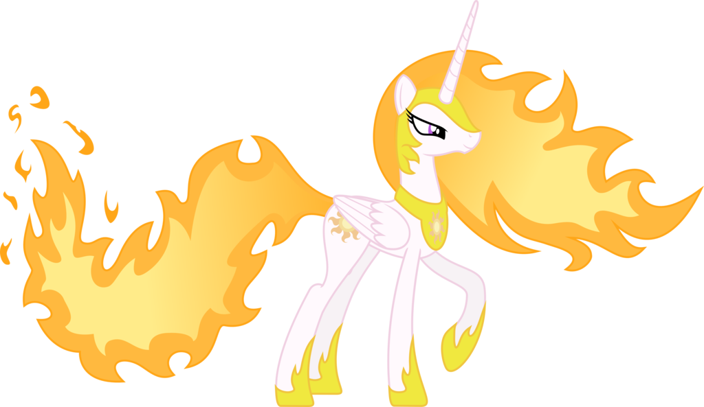 Celestia Solar Flare By W0lfylicious-d6x2r96 - Mlp Princess Celestia Solar Flare Clipart (1024x593), Png Download