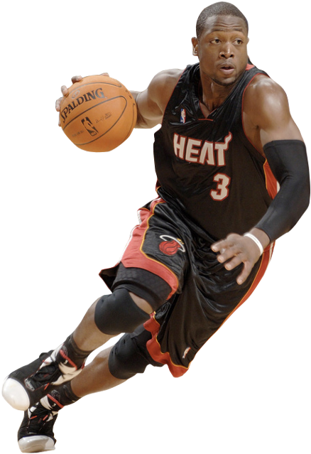 Heat Fan, Nba Miami Heat, Dwyane Wade, Nba Players, - Dwyane Wade No Background Clipart (481x650), Png Download