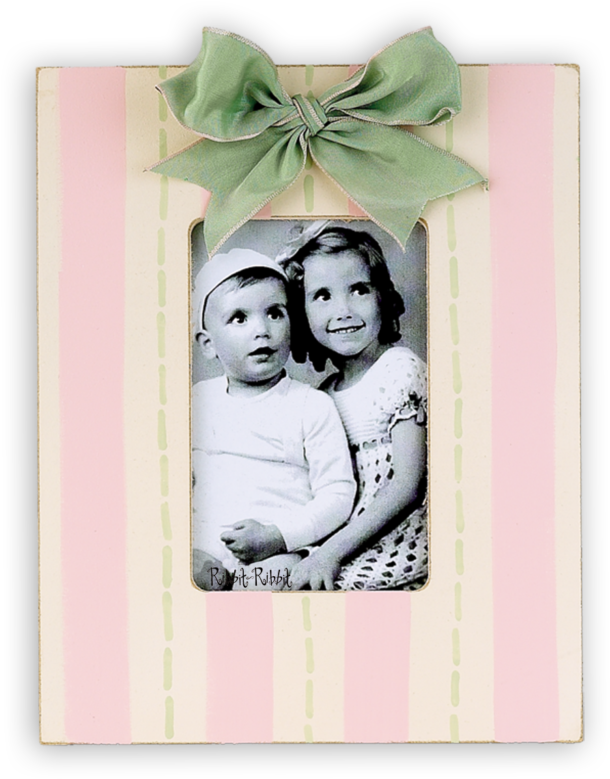Stripe Rose/leaf - Picture Frame Clipart (1024x1024), Png Download