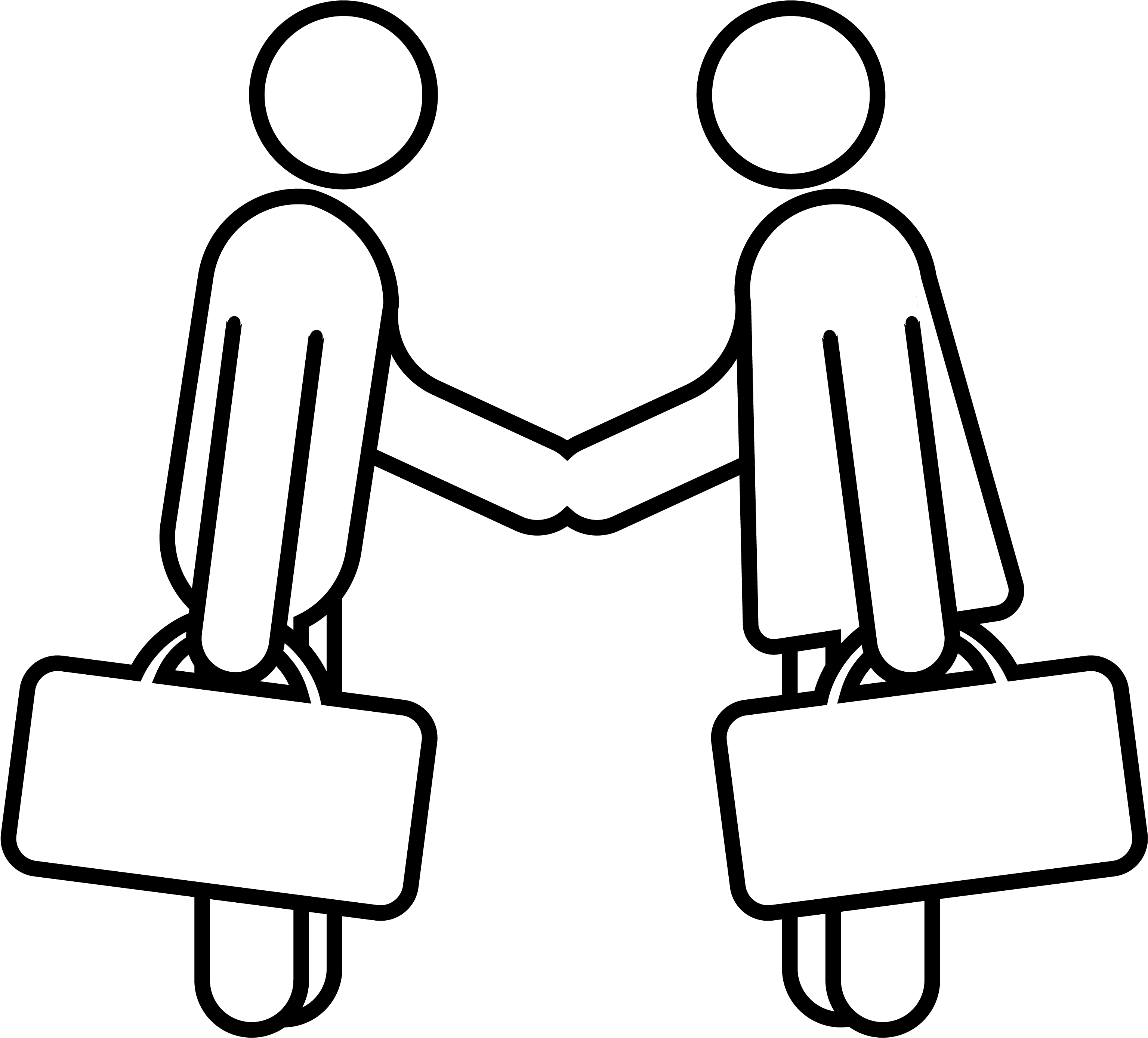 Leave - Line Art Clipart (3544x3544), Png Download