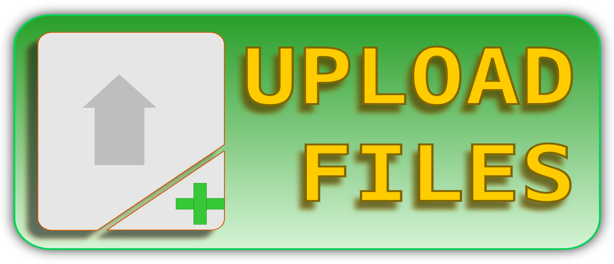 This Free Icons Png Design Of Upload File - Upload Here Clipart (2400x1041), Png Download