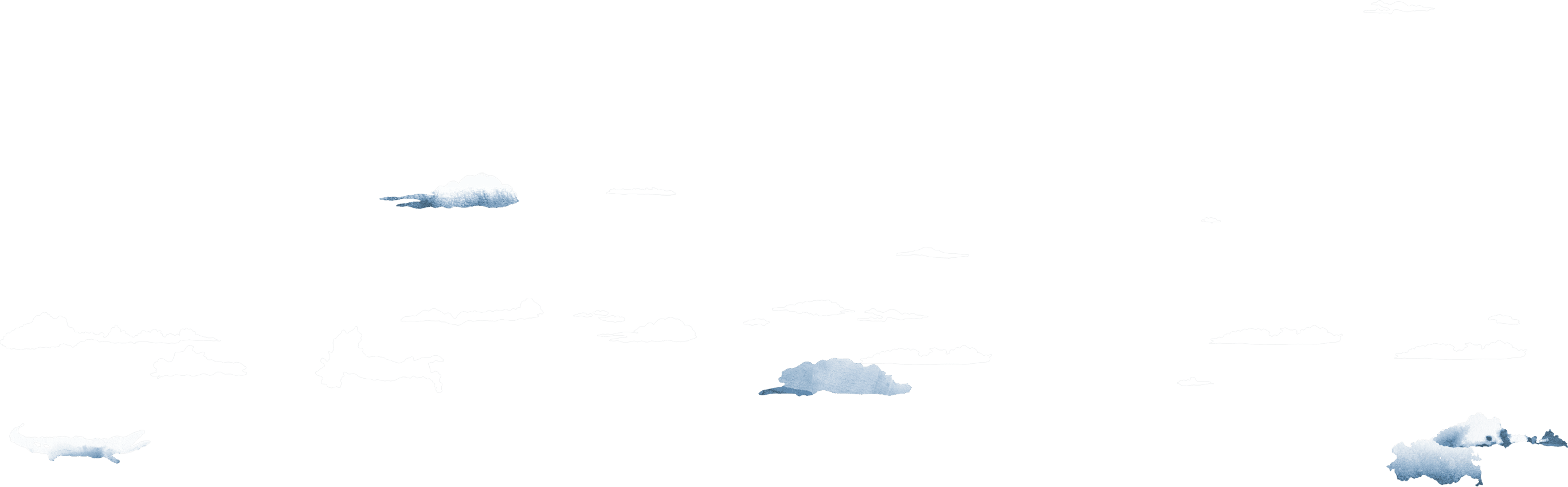 Keep Scrolling To Go Again - Moving Clouds Gif Png Clipart (2736x850), Png Download
