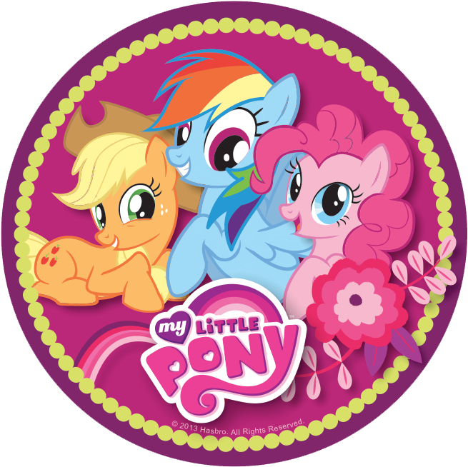 My Little Pony Png File - Little Pony Cupcake Topper Clipart (655x654), Png Download