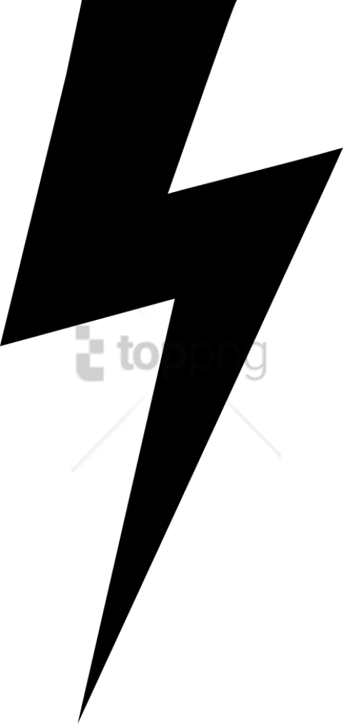 Free Png Lightning Bolt Black Png Image With Transparent - Lightning Bolt Png Black Clipart (481x1014), Png Download