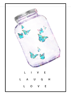 Butterfly Jar Masonjar Purple Galexy Freetoedit - Sock Clipart (240x320), Png Download