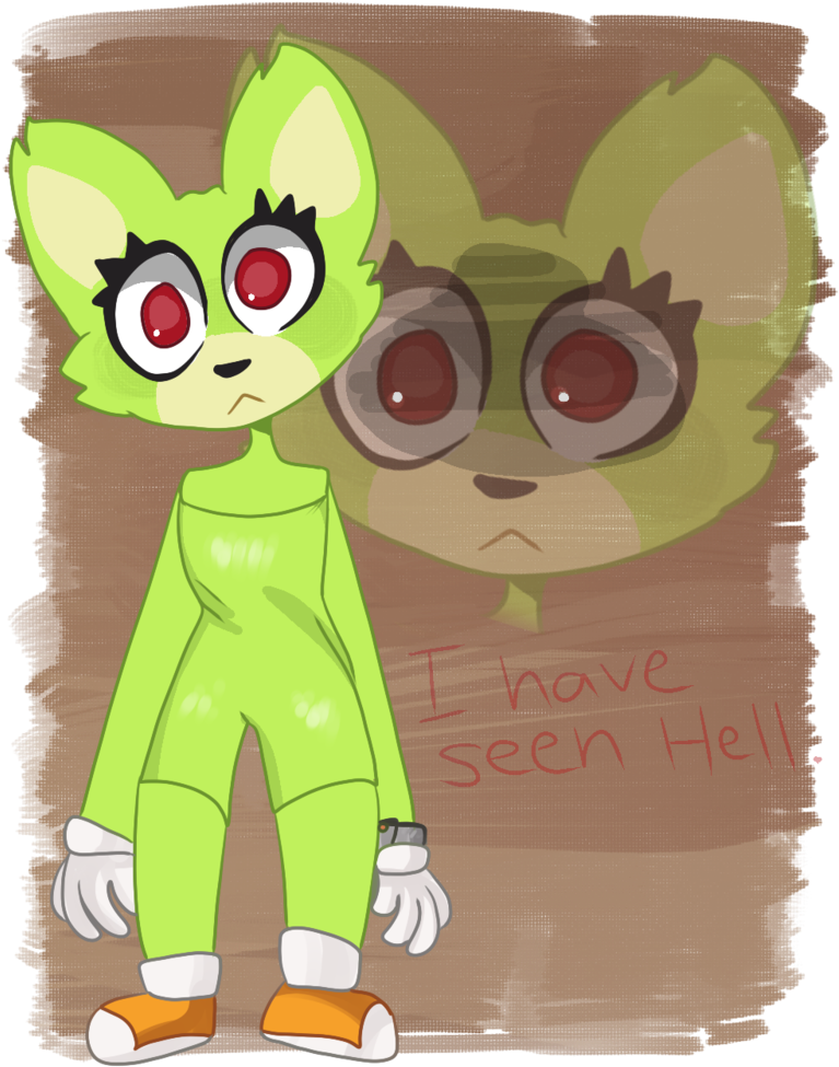 Ve Seen He Sonic Forces Cat Green Mammal Cartoon Vertebrate Clipart (767x975), Png Download