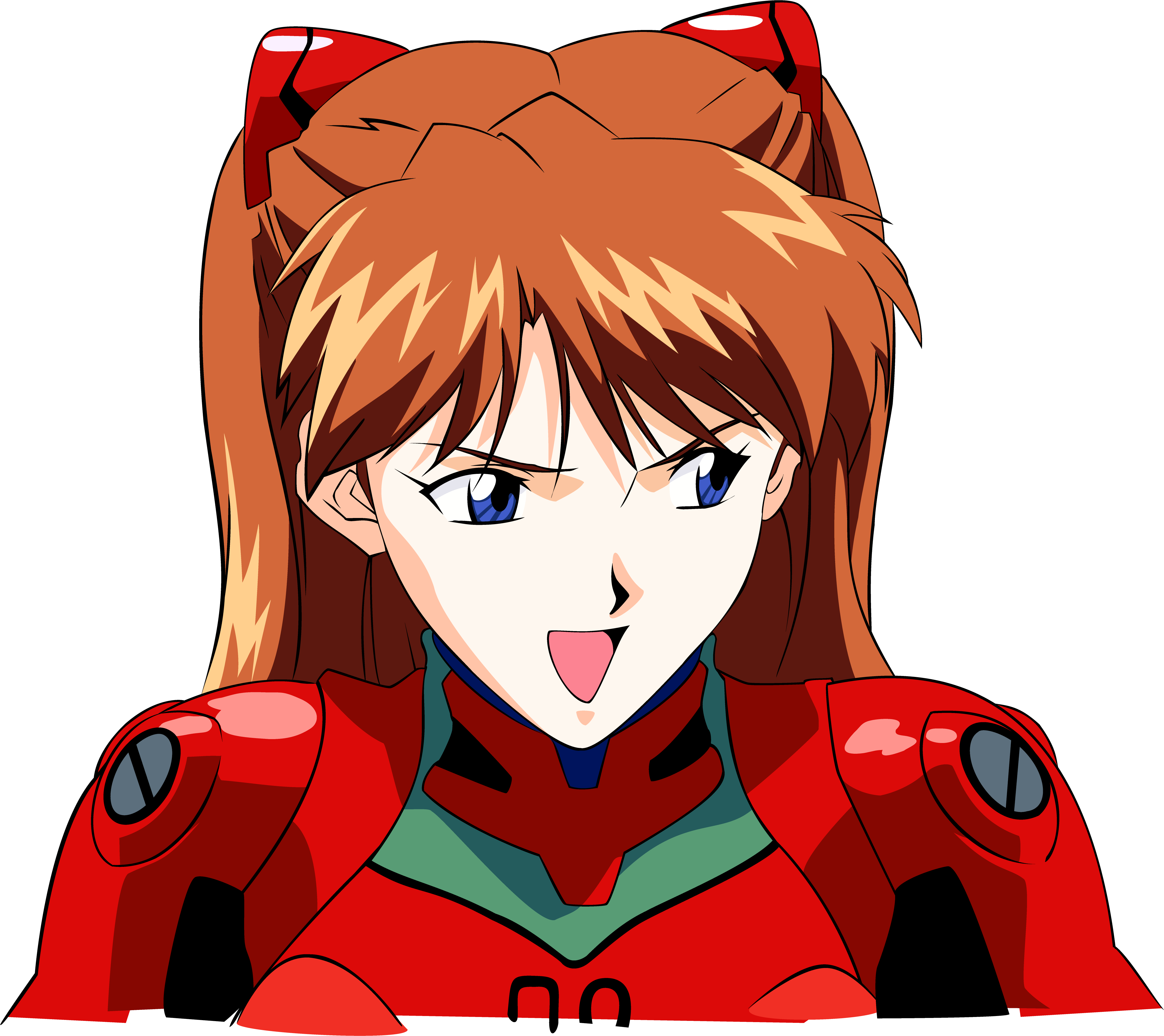 Download Png - Asuka Langley Hair Clips Transparent Png (4833x4279), Png Do...