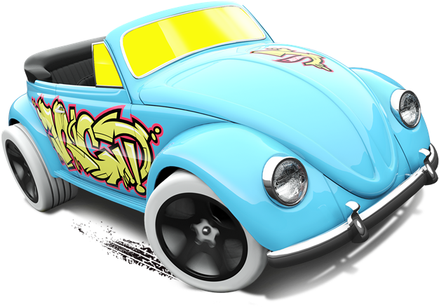 Volkswagen Beetle By Hotwheels - Hot Wheels Super Beetle Clipart (671x503), Png Download