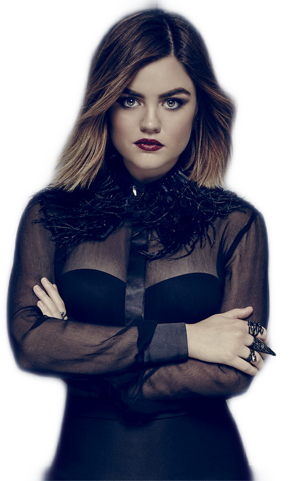 #pll #prettylittleliars #aria #ariamontgomery #lucy - Pretty Little Liars Aria 7 Clipart (1024x1598), Png Download