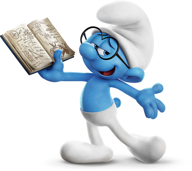 Brainy Smurf 2017movie 2 - Brainy Smurf Png Clipart (792x703), Png Download