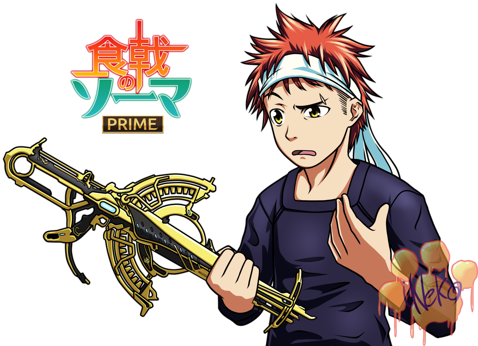 Soma Prime Shokugeki Forums - Warframe Anime Art Clipart (1600x1153), Png Download