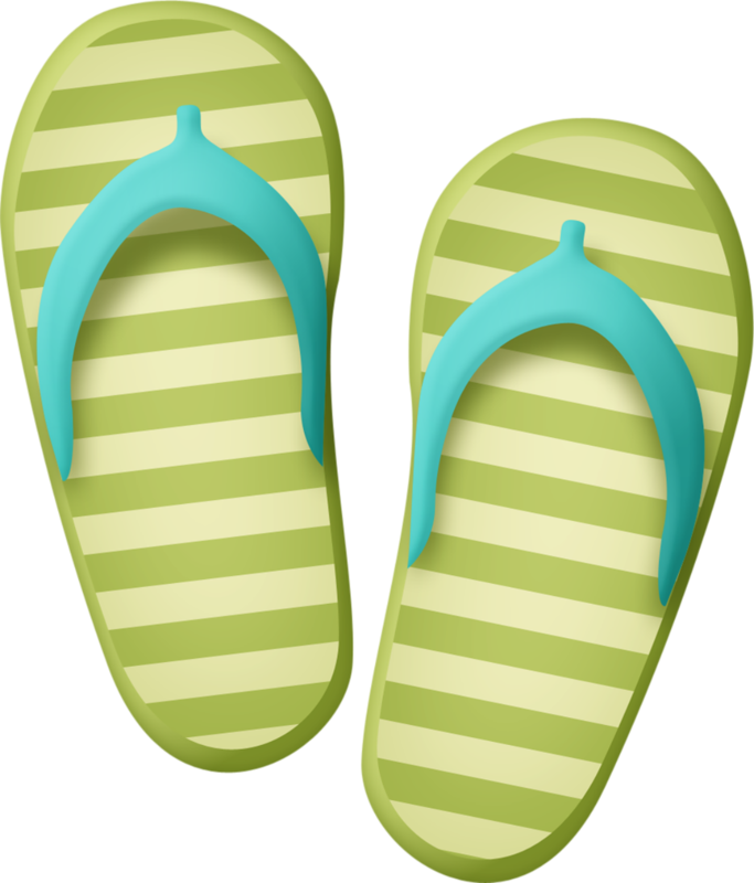 Flipflops - Clothes For Sunny Days Clipart - Png Download (683x800), Png Download
