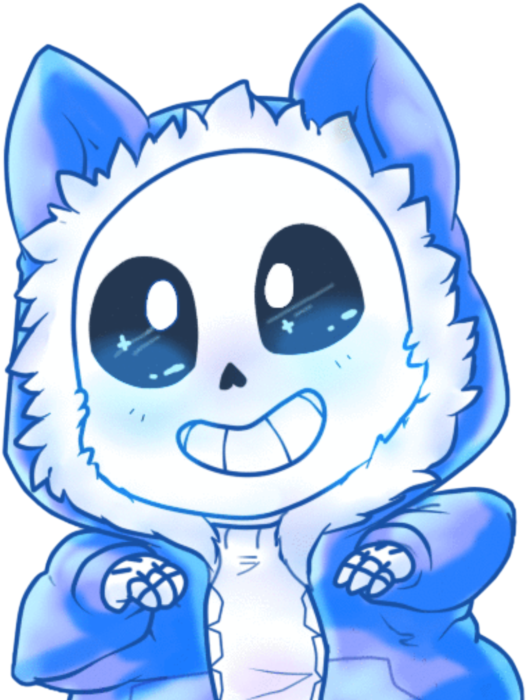 #undertale #cat #sans #sanscat #cute #neko #kawaii - Sans Neko Kawaii Clipart (1024x1362), Png Download