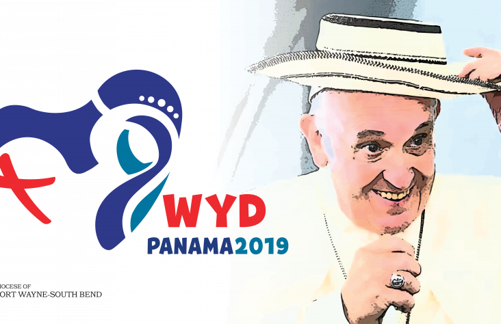Pope To Young People - Jmj Panama Logo Png Clipart (732x474), Png Download