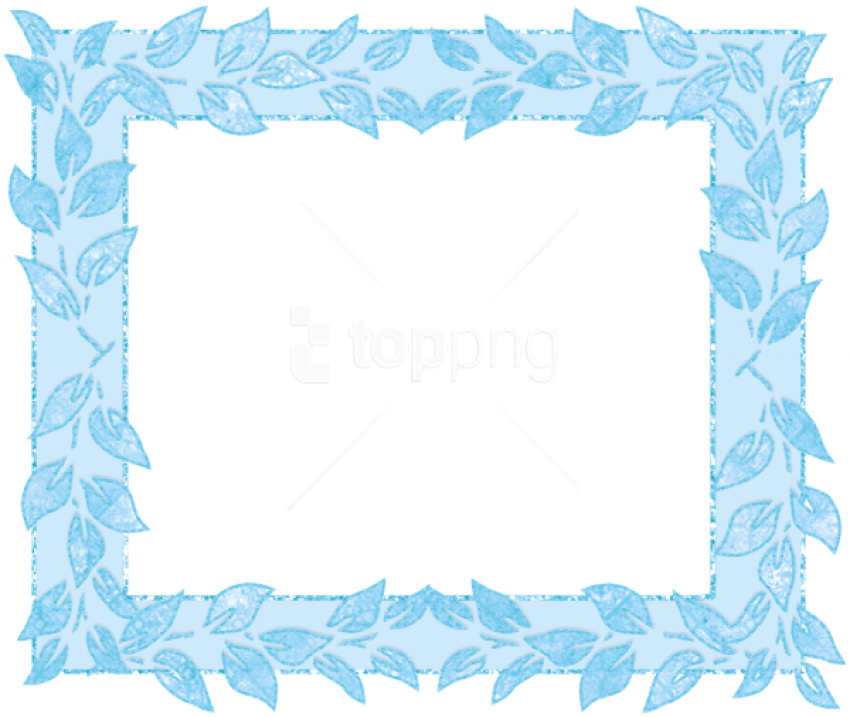 Free Png Best Stock Photos Blue Transparent Frame With Clipart (850x741), Png Download