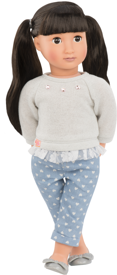 May Lee 18-inch Doll With Bangs - Our Generation May Lee Clipart (1050x1050), Png Download
