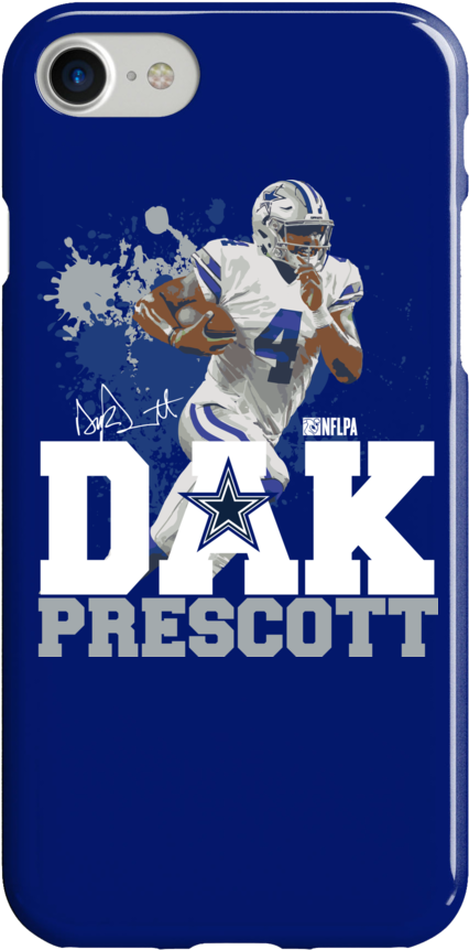 Dak Prescott T-shirt, Dallas Cowboys Official Apparel Clipart (1000x1000), Png Download