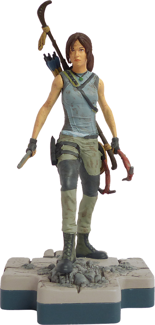 Official - Lara Croft Shadow Of The Tomb Raider Figure Clipart (508x1064), Png Download