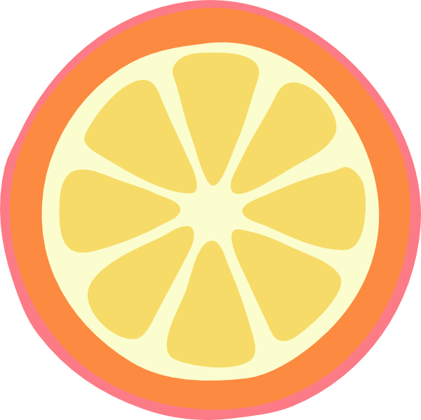 Orange Slice Png Clipart (600x599), Png Download
