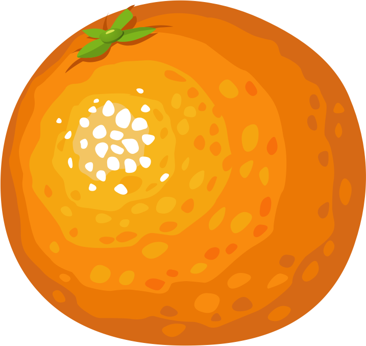 Orange Free To Use Png - Animated Picture Of Orange Clipart (717x677), Png Download