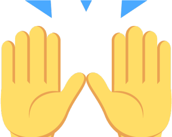 Hand Emoji Clipart Amen - Raised Hands Emoji Transparent - Png Download (640x480), Png Download