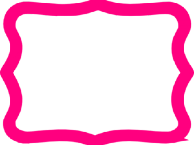 Frame Clipart Pink - Hot Pink Frame Clipart - Png Download (640x480), Png Download