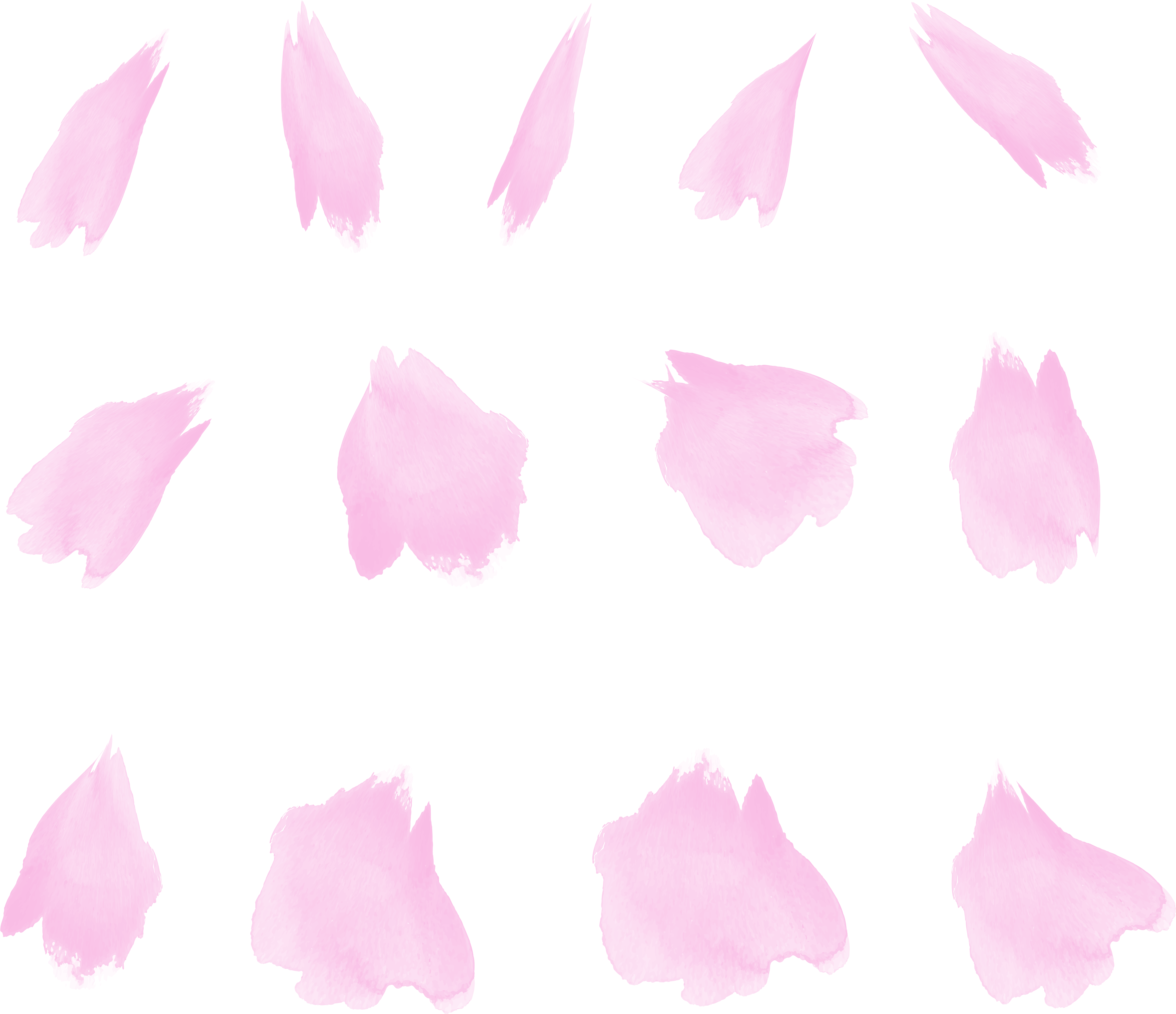This Graphics Is Vector Watercolor Petals About Watercolor Clipart (7884x6798), Png Download